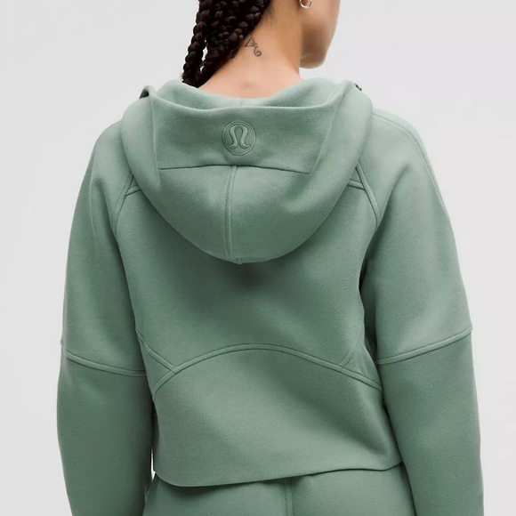 Lululemon Scuba Oversized Half zip Hoodie Crater Blue with Gold Zipper XS/S - Picture 2 of 6